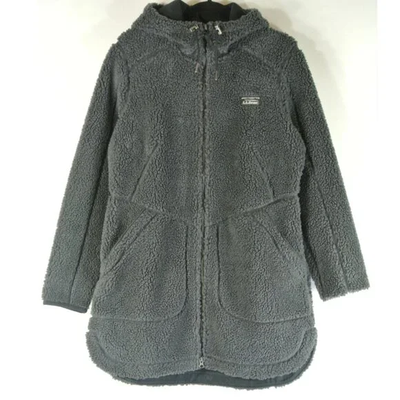 NEW L.L.Bean Mountain Windproof High Pile Fleece Coat Size M#2086 - Picture 7 of 10